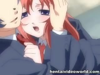 Adorable Hentai Chick All Covered In Jizz