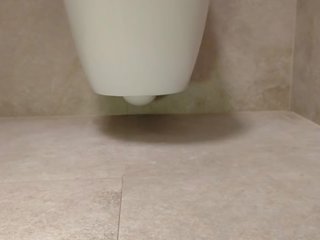 Inviting feet in the toilet