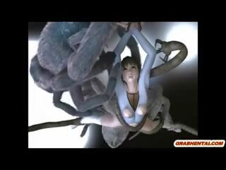 3d アニメ キャッチ と 残酷に ファック バイ spider monsters