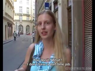 Czech Streets: Veronika are ready to do anything for money !