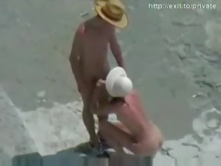 Nuda spiaggia sporco film eccellente amatoriale coppia