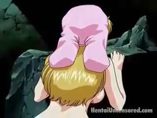 Incendiary Blonde Hentai goddess Getting Fucked By A Muscled