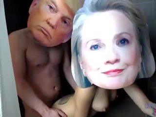 Donald trump in hillary clinton resnično znani odrasli posnetek trak izpostavljena xxx