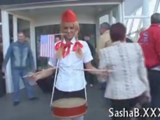 Enchanting beauteous lassie plays in jakuzi