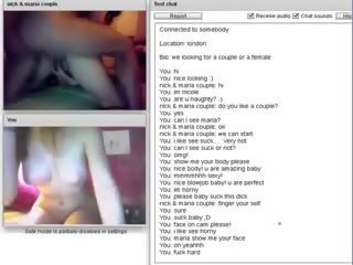 Chatroulette #77 lussurioso coppia succhiare e lungo cazzo