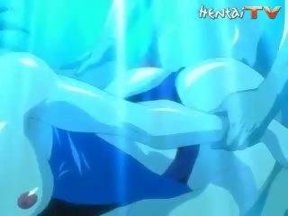 Hentai sucio película bajo el agua