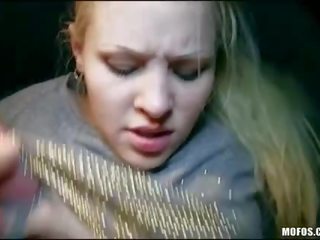 Oversexed blonde teen hitch hikes and fucked in public