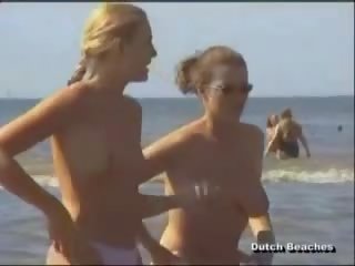 Zandvoort הולנדי חוף ללא חולצה נודיסטי ציצים 12